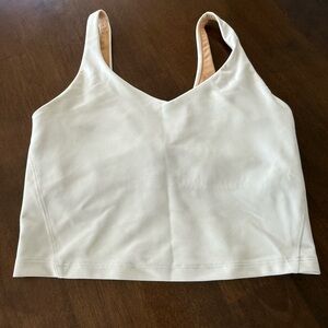 Old Navy Active Powersoft Sports Bra M Cream Longline